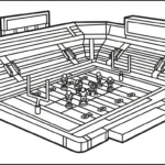 coloriage Stade pour enfant de 6 ans