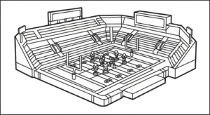 coloriage Stade pour enfant de 6 ans