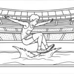 coloriage Stade pour enfant à imprimer