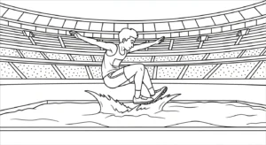 coloriage Stade pour enfant à imprimer