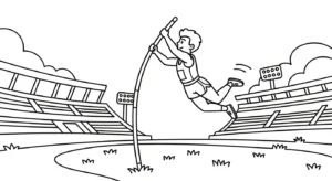 coloriage Stade gratuit a imprimer