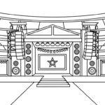 coloriage Stade pour bebe a imprimer