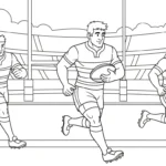 coloriage Stade pour enfant de à imprimer