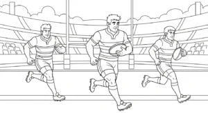 coloriage Stade pour enfant de à imprimer