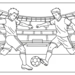 coloriage Stade pour enfant de 8 ans