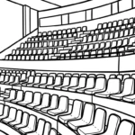 coloriage Stade pour enfant
