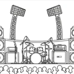 imprimer coloriage Stade gratuit