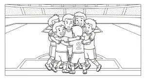 coloriage Stade à imprimer pdf gratuit