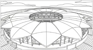 coloriage Stade pour enfant de 2 ans