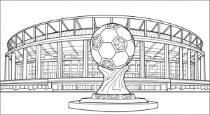 coloriage Stade a colorier en ligne