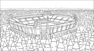 coloriage Stade en ligne