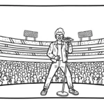 coloriage Stade à imprimer gratuitement pdf