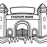 coloriage Stade gratuit a imprimer