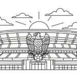 coloriage Stade à imprimer pour enfant de 2 ans