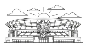 coloriage Stade à imprimer pour enfant de 2 ans
