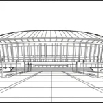 coloriage Stade à imprimer gratuitement