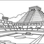 coloriage Stade a dessiner en ligne