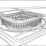 coloriage Stade gratuit
