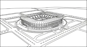 coloriage Stade gratuit