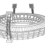 coloriage Stade gratuit à imprimer