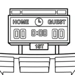 coloriage Stade a imprimer gratuit