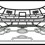 coloriage Stade gratuit