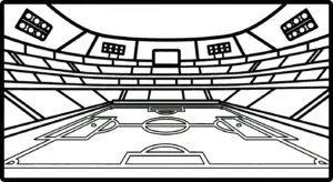 coloriage Stade gratuit