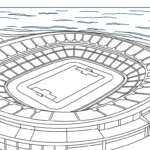 coloriage Stade gratuit a imprimer