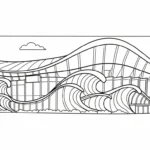 coloriage Stade à imprimer