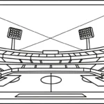 coloriage Stade à imprimer pdf gratuit