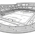 coloriage Stade a imprimer gratuit