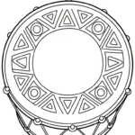coloriage Tambour pour bebe a imprimer