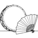 coloriage Tambour à imprimer pour enfant de 3 ans