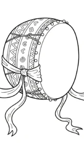 coloriage Tambour à imprimer gratuitement
