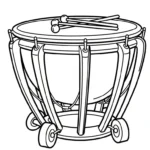 coloriage Tambour en ligne