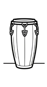 image de coloriage Tambour pour enfant