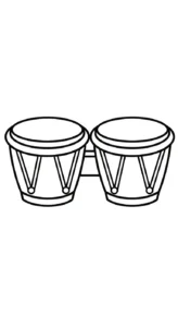 coloriage Tambour a colorier en ligne gratuitement