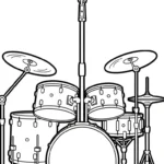 coloriage Tambour à imprimer pour enfant de 12 ans