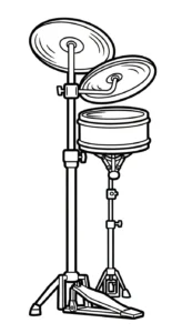 coloriage Tambour pour enfant de 5 ans