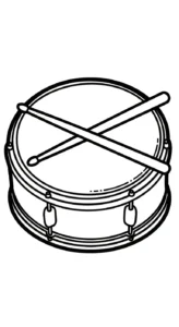 coloriage Tambour à imprimer gratuitement pdf
