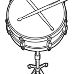 télécharger coloriage Tambour gratuit