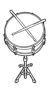 télécharger coloriage Tambour gratuit