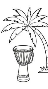 coloriage Tambour gratuit pour enfants