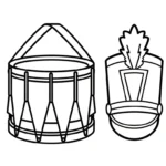 coloriage Tambour à imprimer pdf gratuit