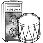 coloriage Tambour à imprimer pdf
