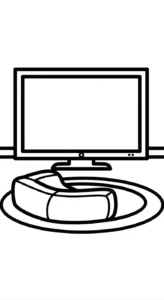 coloriage Télévision educatif pour enfant