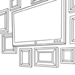 coloriage Télévision pour enfant de 6 ans