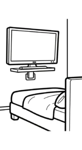 coloriage Télévision gratuit