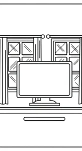 coloriage Télévision de pour enfants