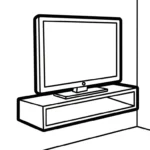 coloriage Télévision à imprimer pour enfants